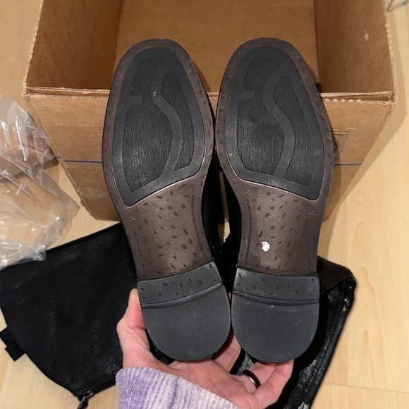 Franco Sarto Meyer Leather Riding Boots, Black, Full-back Zipper. NWOT - Picture 15 of 17